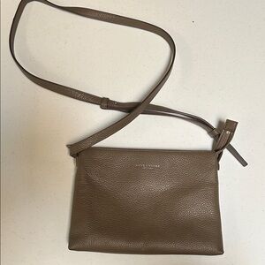 Michael Kors Brown Pebbled Leather Crossbody Bag